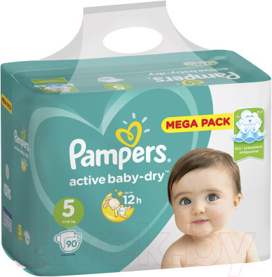 Подгузники детские Pampers Active Baby-Dry 5 Junior - фото 3 - id-p223242346