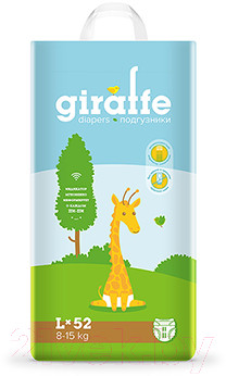 Подгузники детские Lovular Giraffe L 8-15кг / 429195 - фото 1 - id-p223240158