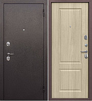 Дверь металлическая Тайга 7 см Бежевый Клен