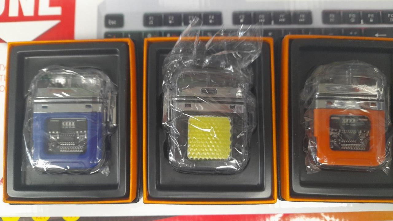 Электронная Импульсная пыле-влагонепроницаемая пьезо зажигалка прожектор COB-10W с USB Lighter OTS-159 - фото 10 - id-p223221750