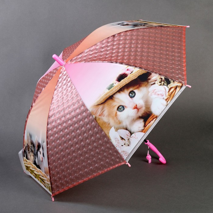 Зонт детский 3Д «Модная кошечка», D=80 см - фото 1 - id-p223243482