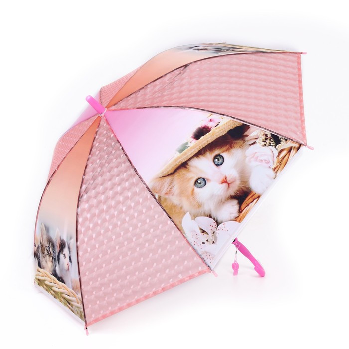 Зонт детский 3Д «Модная кошечка», D=80 см - фото 6 - id-p223243482