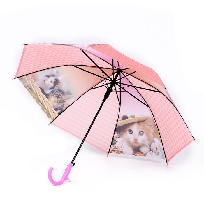 Зонт детский 3Д «Модная кошечка», D=80 см - фото 8 - id-p223243482