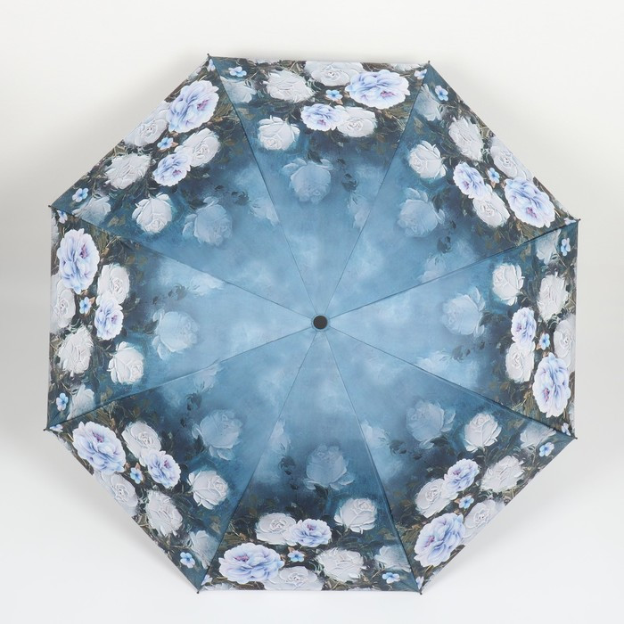 Зонт механический «Пионы», эпонж, 4 сложения, 8 спиц, R = 48 см, цвет МИКС - фото 7 - id-p223243493
