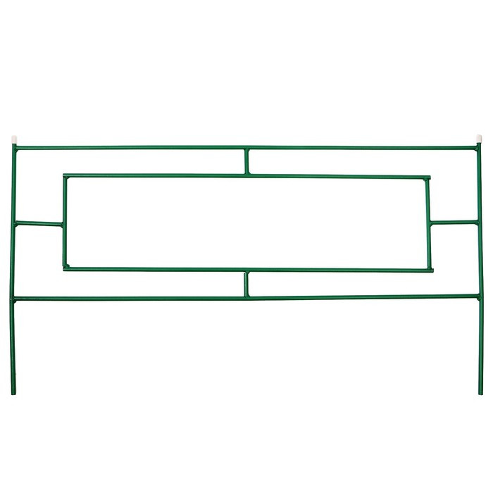Ограждение декоративное, 55 × 500 см, 5 секций, металл, зелёное, «Газонный» - фото 8 - id-p223243658