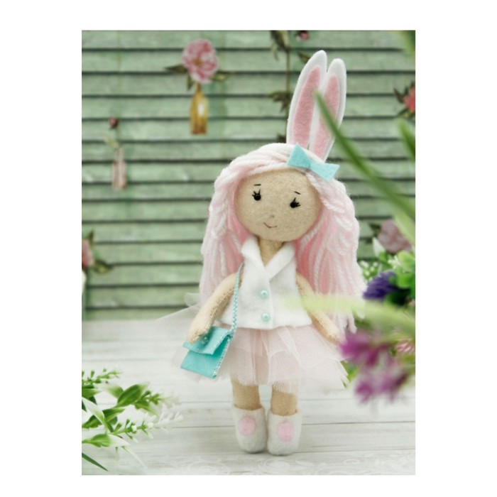 Набор для создания текстильной игрушки «Девочка - зайка» - фото 1 - id-p223243785