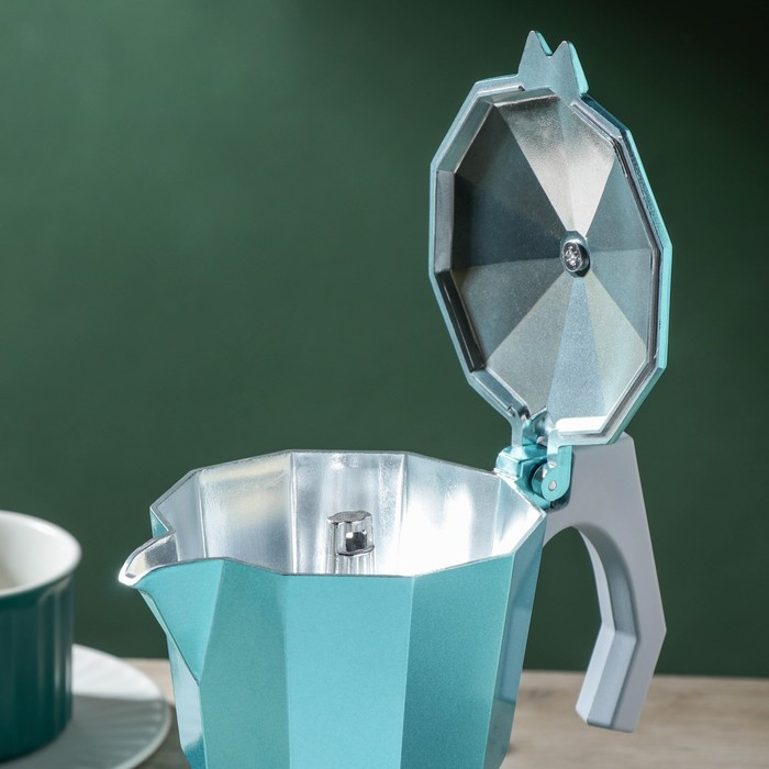 Кофеварка гейзерная Magistro Azure, на 6 чашек, 300 мл - фото 3 - id-p223243861
