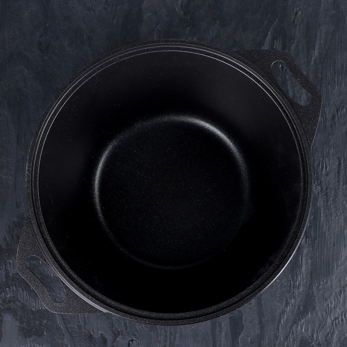 Набор кухонной посуды «Традиция №10», крышка, антипригарное покрытие, цвет чёрный - фото 7 - id-p223243893
