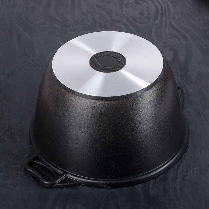 Набор кухонной посуды «Традиция №10», крышка, антипригарное покрытие, цвет чёрный - фото 8 - id-p223243893