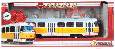 Трамвай игрушечный Технопарк X600-H36002-R - фото 7 - id-p223244870