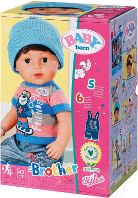 Кукла с аксессуарами Baby Born Братик / 41270 - фото 4 - id-p223244438