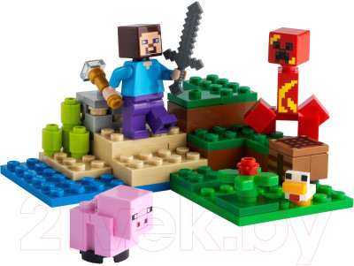 Конструктор Lego Minecraft Засада Крипера 21177 - фото 2 - id-p223248660
