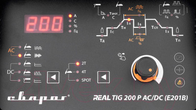 Инвертор сварочный Сварог TIG 200 P AC/DC REAL E201В Black / 99292 - фото 7 - id-p223247110