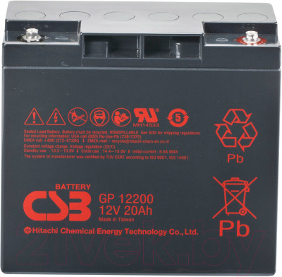 Батарея для ИБП CSB GP 12200B1B 12V/20Ah - фото 1 - id-p223245897