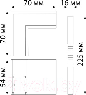 Коннектор для шинопровода Novotech Flum 135122 - фото 2 - id-p223248033