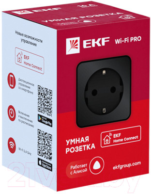 Умная розетка EKF Сonnect Pro Wi-Fi / RCS-2-WF - фото 3 - id-p223250559