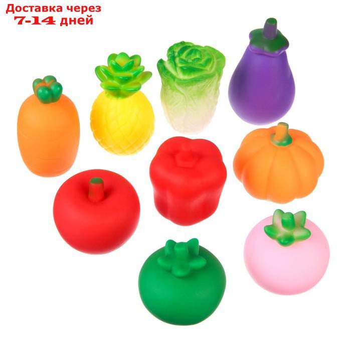 Набор резиновых игрушек для игры в ванной "Овощной набор", 9 шт - фото 7 - id-p222821298