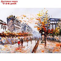 Картина на подрамнике "Городские краски" 50*100 см