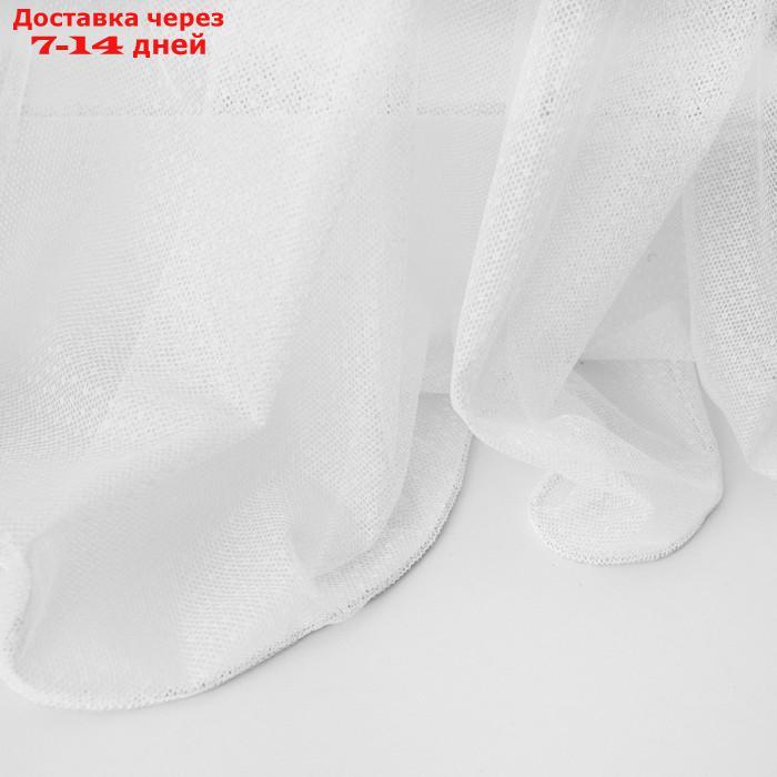 Портьера "Стори", размер 500 х 270 см, цвет белый - фото 3 - id-p222821421