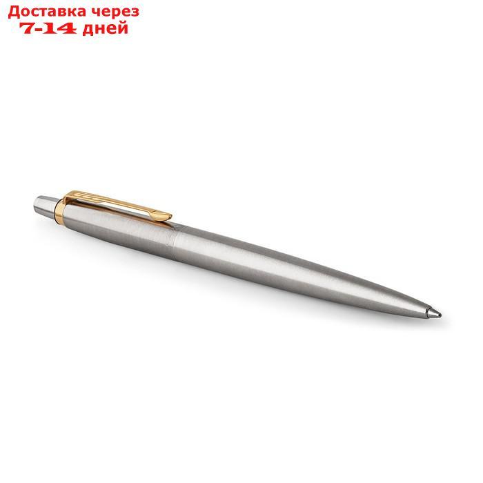 Ручка гелевая Parker Jotter Core K694 Stainless Steel GT, корпус из нержавеющей стали, 0.7 мм, чёрные чернила - фото 4 - id-p222821601