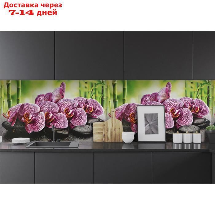 Кухонный фартук "Орхидея ванда", 1000x600x0,5 - фото 2 - id-p222843092