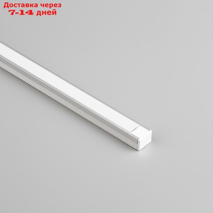 Алюминиевый профиль General, 16х12 мм, накладной, 2 м, матовый рассеиватель, аксессуары - фото 1 - id-p222843121