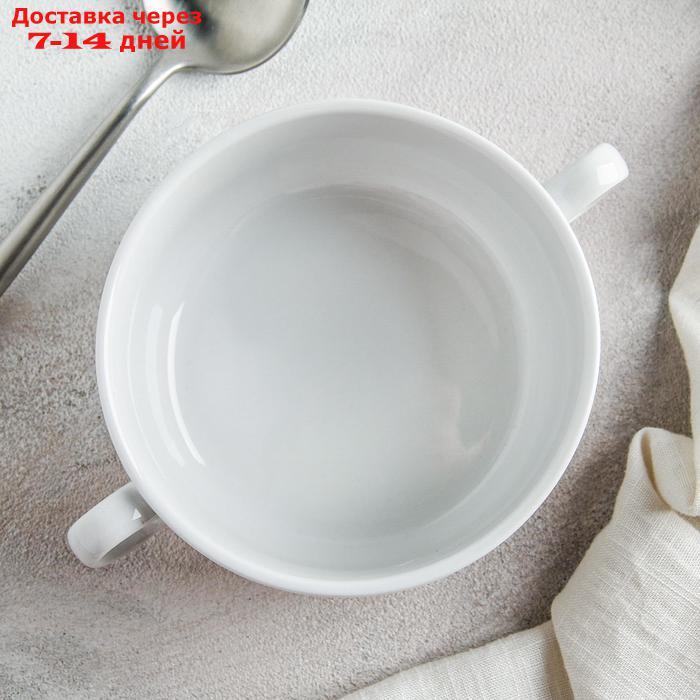 Чашка для бульона "Бельё" 470 мл, цвет белый - фото 2 - id-p222843144
