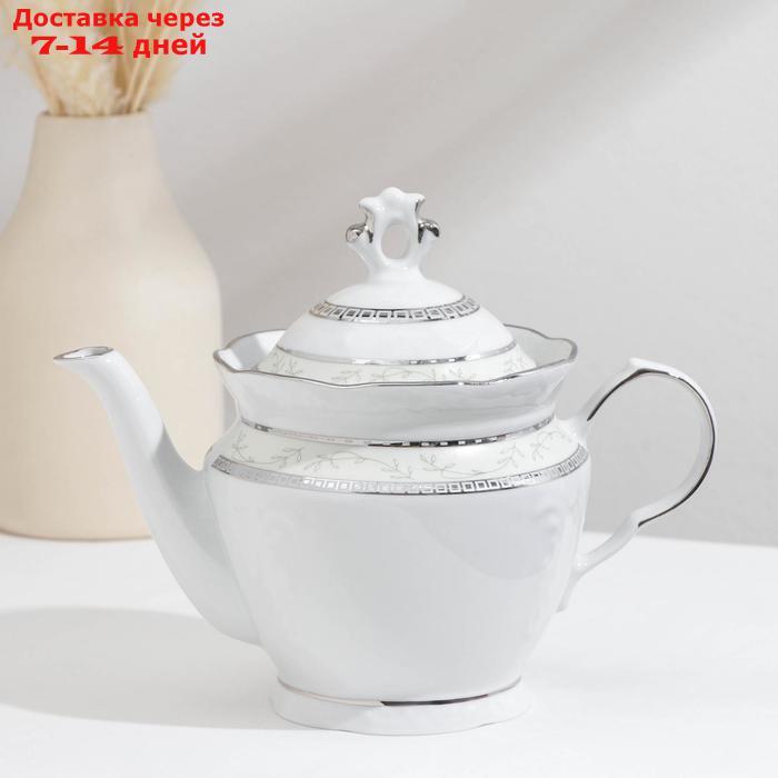 Сервиз чайный "Надежда. Европейский", 14 предметов: чайник 800 мл, 6 чашек 250 мл, 6 блюдец 15 cм, сахарница - фото 5 - id-p222843157