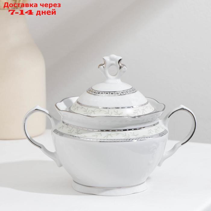 Сервиз чайный "Надежда. Европейский", 14 предметов: чайник 800 мл, 6 чашек 250 мл, 6 блюдец 15 cм, сахарница - фото 9 - id-p222843157