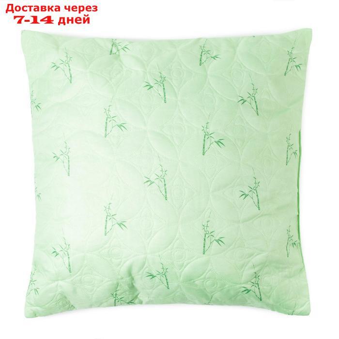 Подушка Бамбук 70х70 см, цв.зелёный, полиэфирное волокно, пэ 100% - фото 4 - id-p223161618