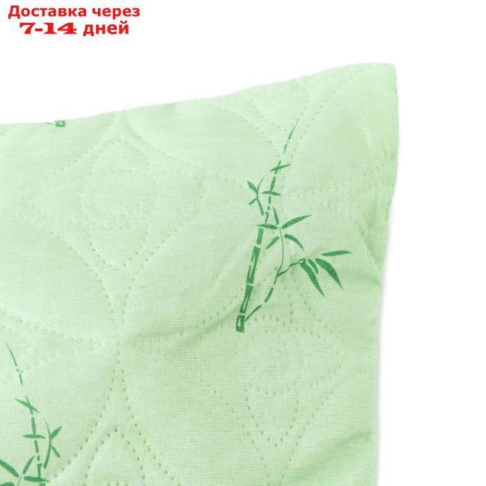 Подушка Бамбук 70х70 см, цв.зелёный, полиэфирное волокно, пэ 100% - фото 5 - id-p223161618