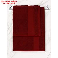 Полотенце махровое Judy, размер 50х90 см, цвет бордовый