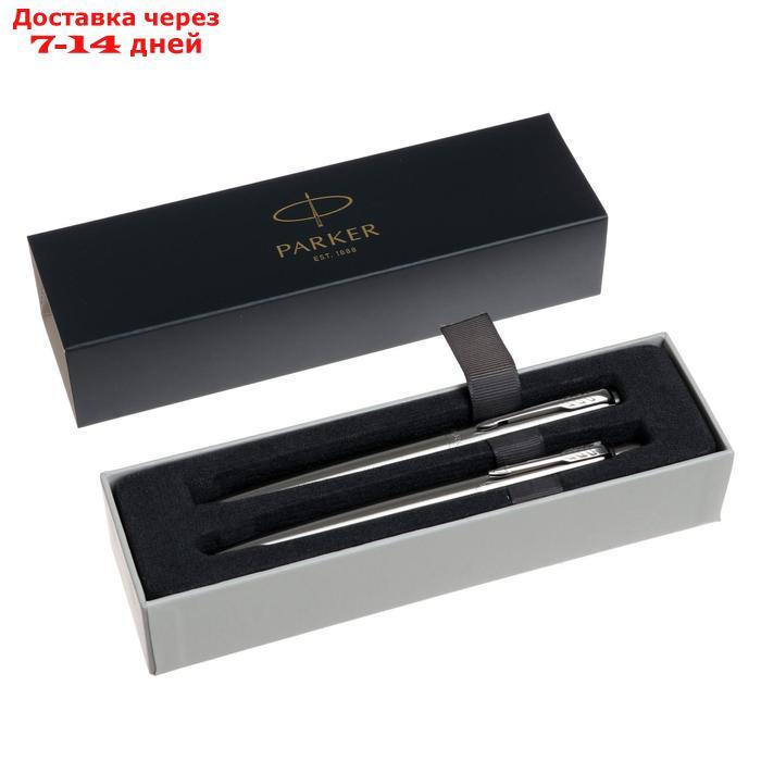 Набор Parker Jotter Core FK61 Stainless Steel CT М, ручка шариковая + ручка перьевая, 1.0 мм, корпус из - фото 2 - id-p223161720