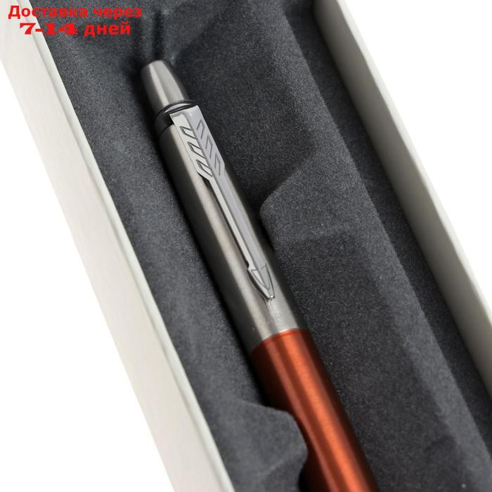 Ручка шариковая Parker Jotter Core K63 Chelsea Orange CT М 1.0 мм, корпус из нержавеющей стали, синие чернила - фото 4 - id-p223161722