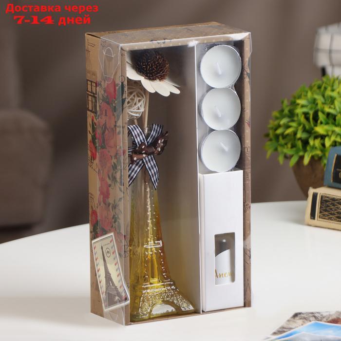 Набор подарочный "Эйфелева башня"(ваза,палочки с декором,свечи,аромамасло),апельсин,8 марта - фото 2 - id-p223161724