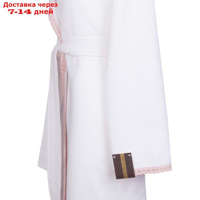 Халат вафельный с капюшоном "Селеста", размер XL, цвет белый - фото 2 - id-p223163587