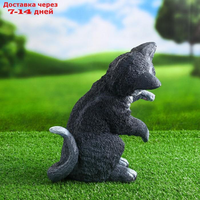 Садовая фигура "Котёнок Васька", серый 16х19х26см - фото 2 - id-p222843411