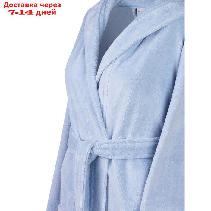Халат махровый "Шанти", размер XL, цвет голубой - фото 3 - id-p223163636