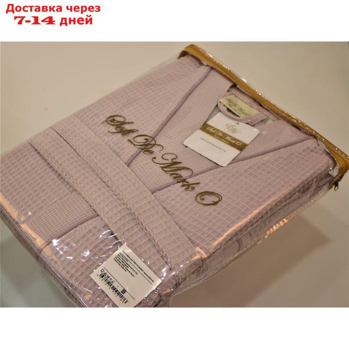 Халат вафельный кимоно NEVA, размер XL, цвет светло-сиреневый - фото 2 - id-p223163637