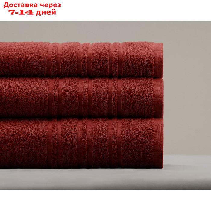 Полотенце махровое Monica, размер 70х140 см, цвет бордовый - фото 1 - id-p223163680