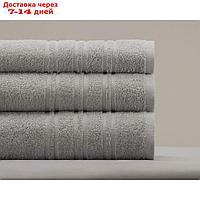 Полотенце махровое Monica, размер 70х140 см, цвет серый