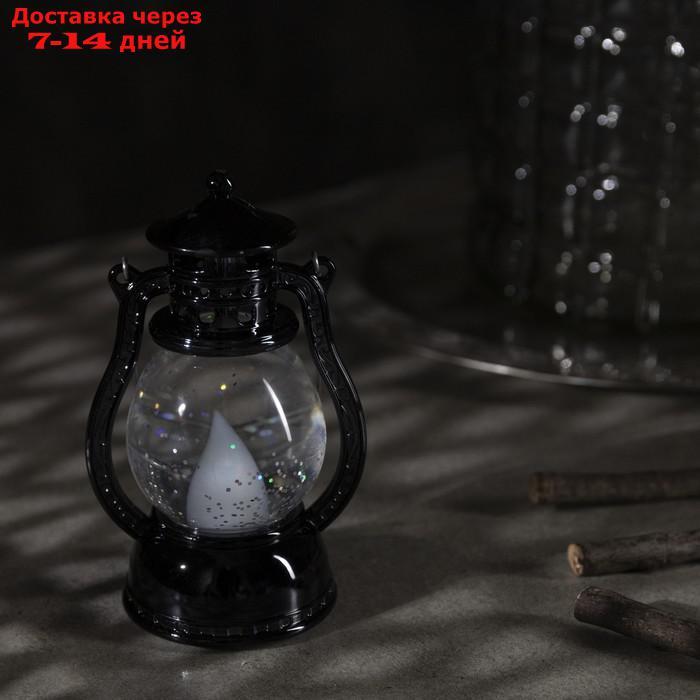 Фигура световая "Фонарь цвет черный", 12х7,5х5 см, от бат. 3хLR44, Т/БЕЛЫЙ - фото 2 - id-p223163750