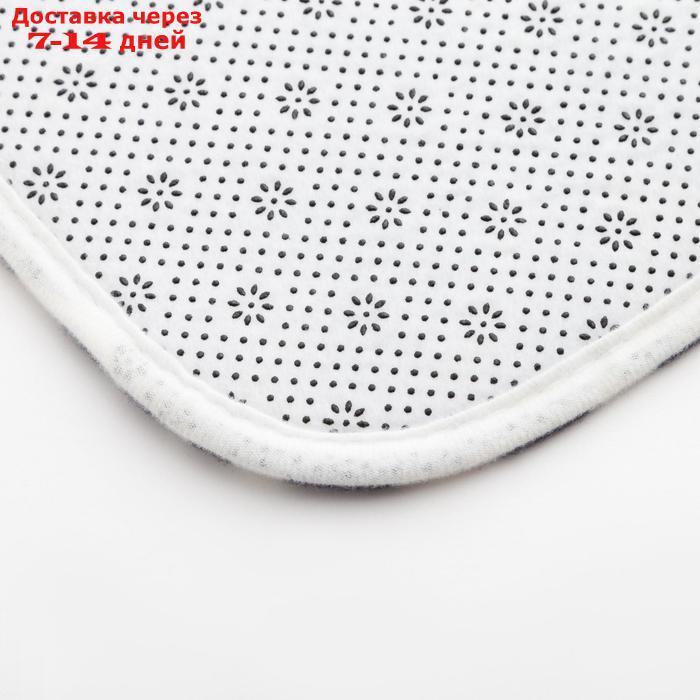 Набор ковриков для ванной Этель "Forever" 2 шт, 80х50 см, 50х40 см, велюр - фото 4 - id-p222843616