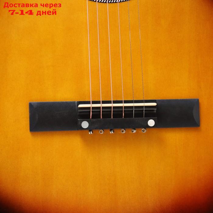 Гитара акустическая санберст, 6-ти струнная 97см - фото 5 - id-p222843629