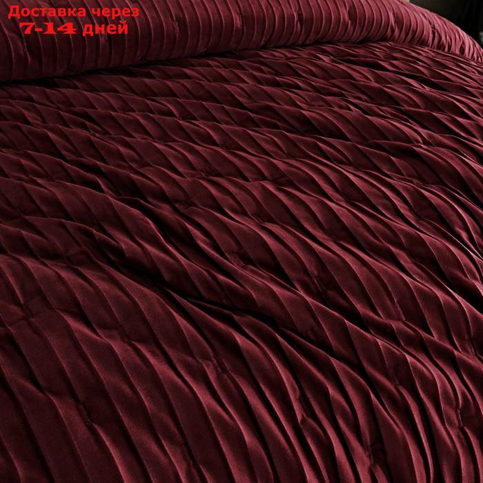 Покрывало "Адажио", размер 240 × 260 см, бордовый - фото 4 - id-p223162811