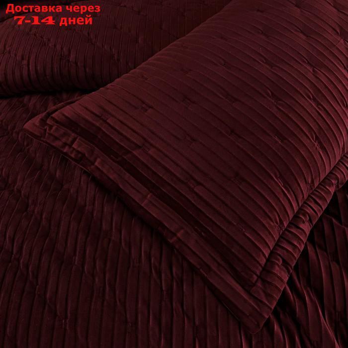 Покрывало "Адажио", размер 240 × 260 см, бордовый - фото 5 - id-p223162811