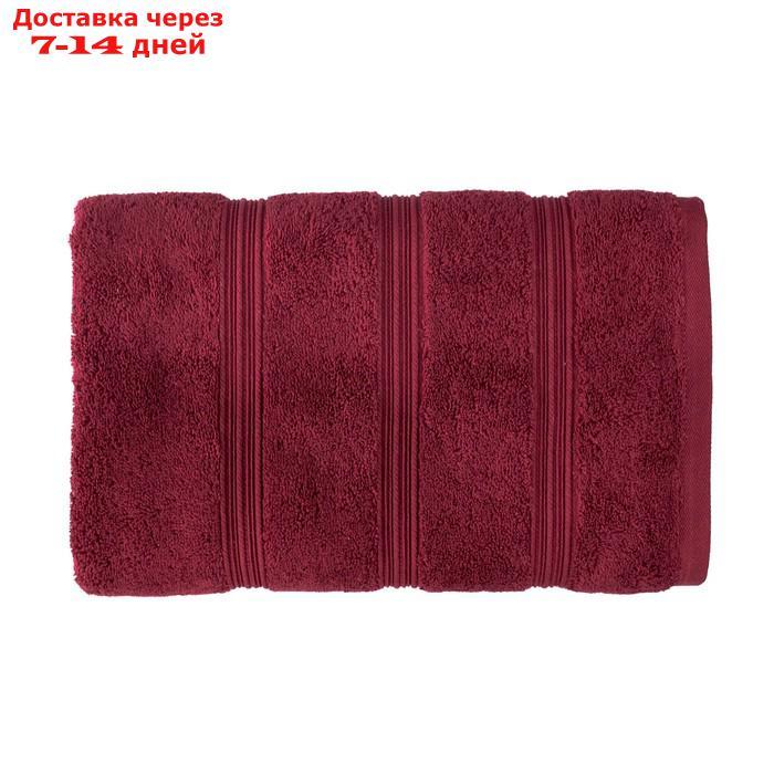 Полотенце Oscar, размер 70 × 140 см, цвет бордовый - фото 1 - id-p223162814