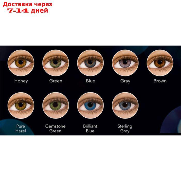 Цветные контактные линзы Air Optix Aqua Colors Sterling gray, 4/8,6 в наборе 2шт - фото 3 - id-p222843738