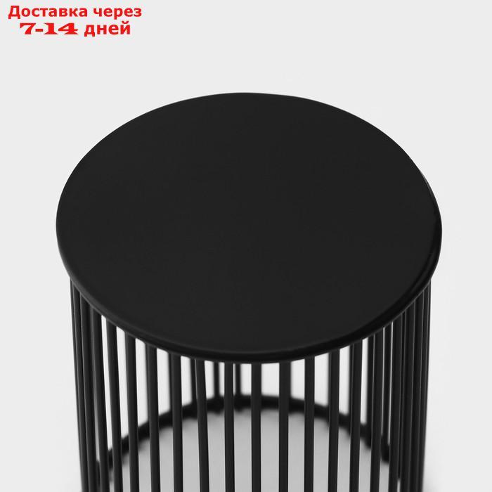 Сушилка для столовых приборов Доляна "Лофт", 8×8×10 см, цвет чёрный - фото 2 - id-p222847323