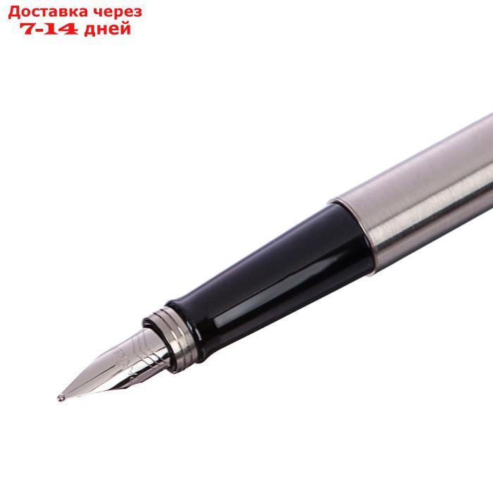 Набор Parker Jotter Core FK691 Stainless Steel GT ручка перьевая + ручка шариковая, корпус из нержавеющей - фото 7 - id-p223152506